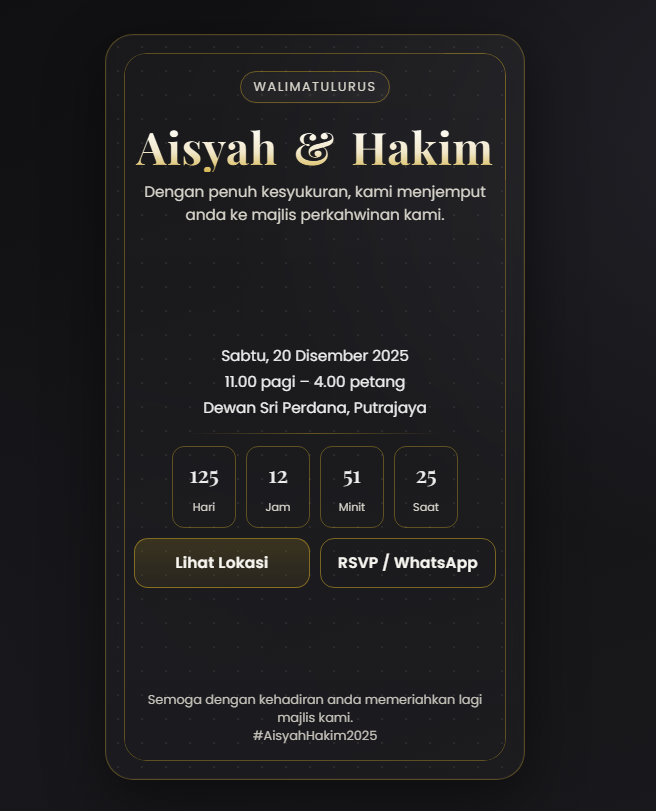 Digital Invitation Sample 1