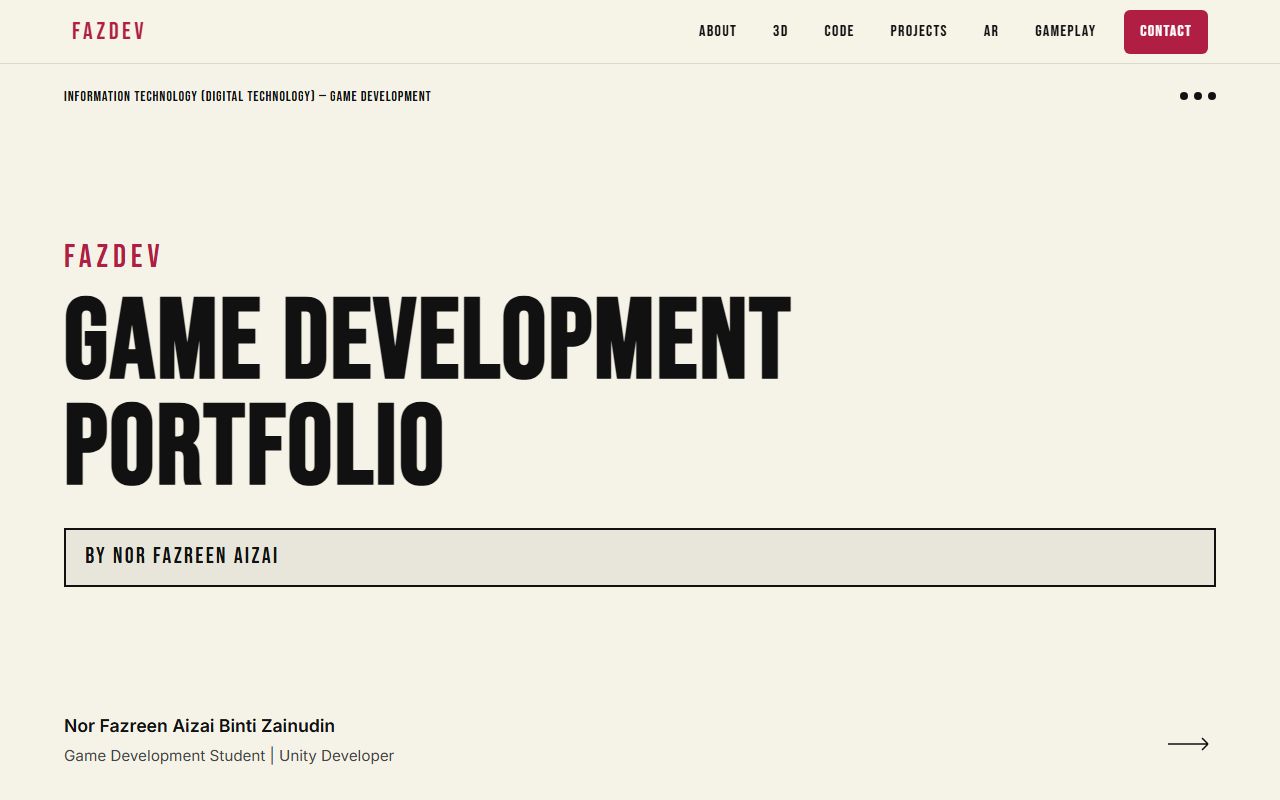 fazdev website preview